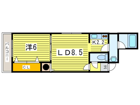 プレシオン南９条の物件間取画像